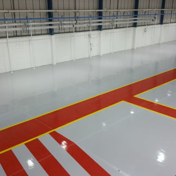 Industrial Flooring in Hangar