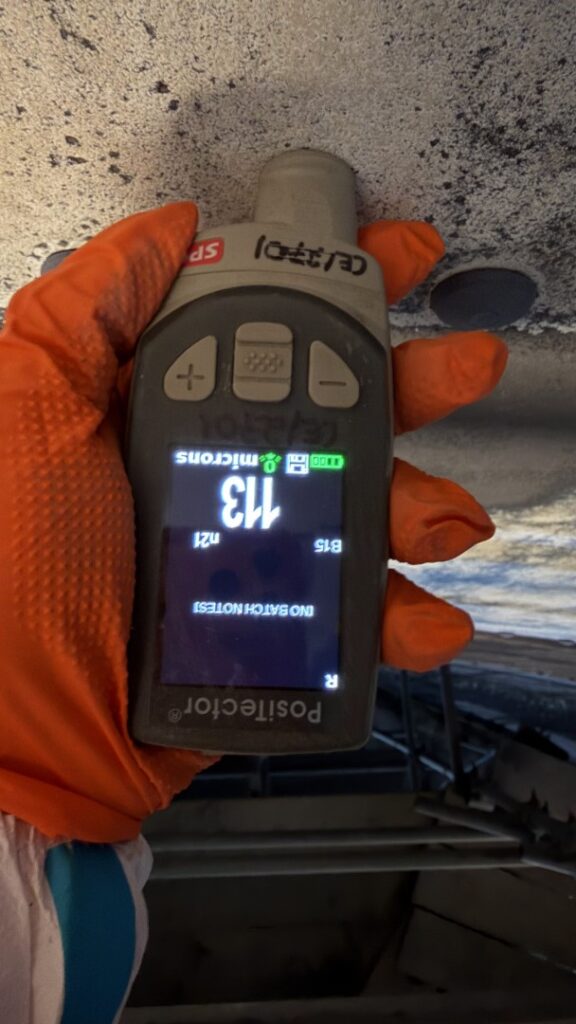 Surface roughness was recorded using a profile needle gauge.