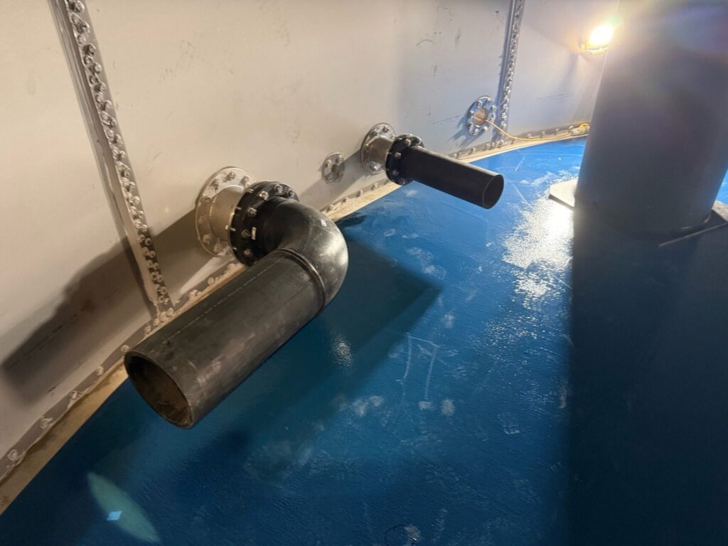 Concrete Tank Lining Amsterdam 20 Completed Tank Lining Around Pipework