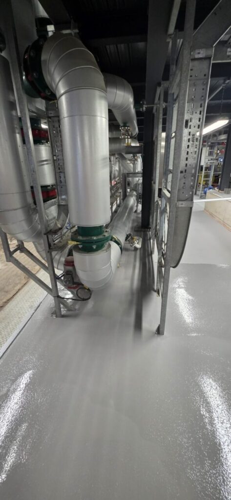 Heat Exchanger Floor Screed Suffolk 12 - Polyurethane Screed Beneath Process Pipework