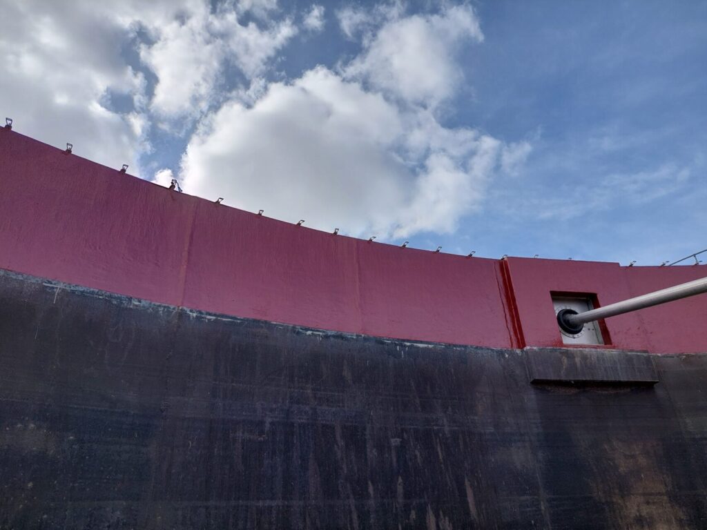 Post Digester Crown Lining Lincolnshire 20 - Completed Post Digester Crown Lining
