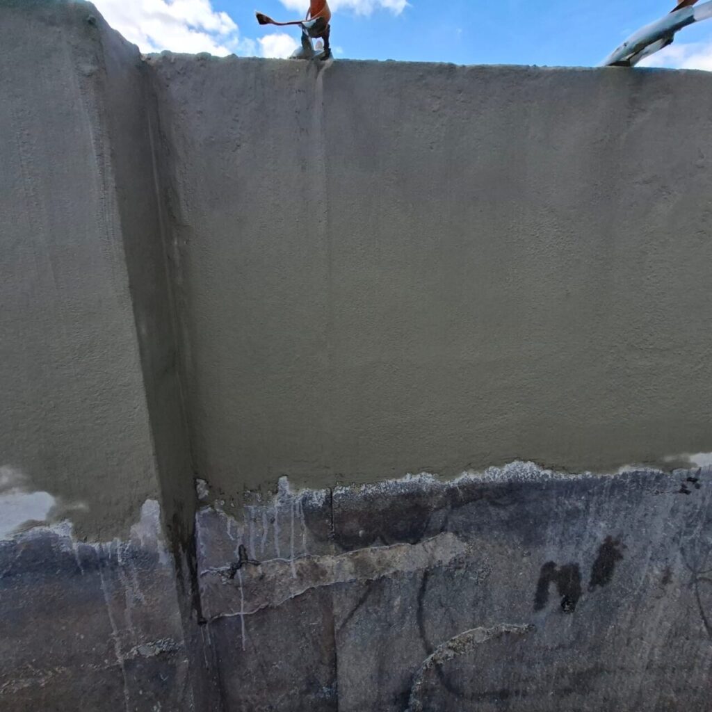 Post Digester Gas Space Lining Lincolnshire 10 - Fairing Coat Over Prepared Concrete