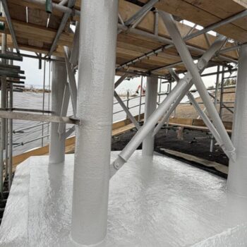 Surge Pond Steelwork Coating Norfolk 21 Completed Protective Coating To Steelwork And Plinth